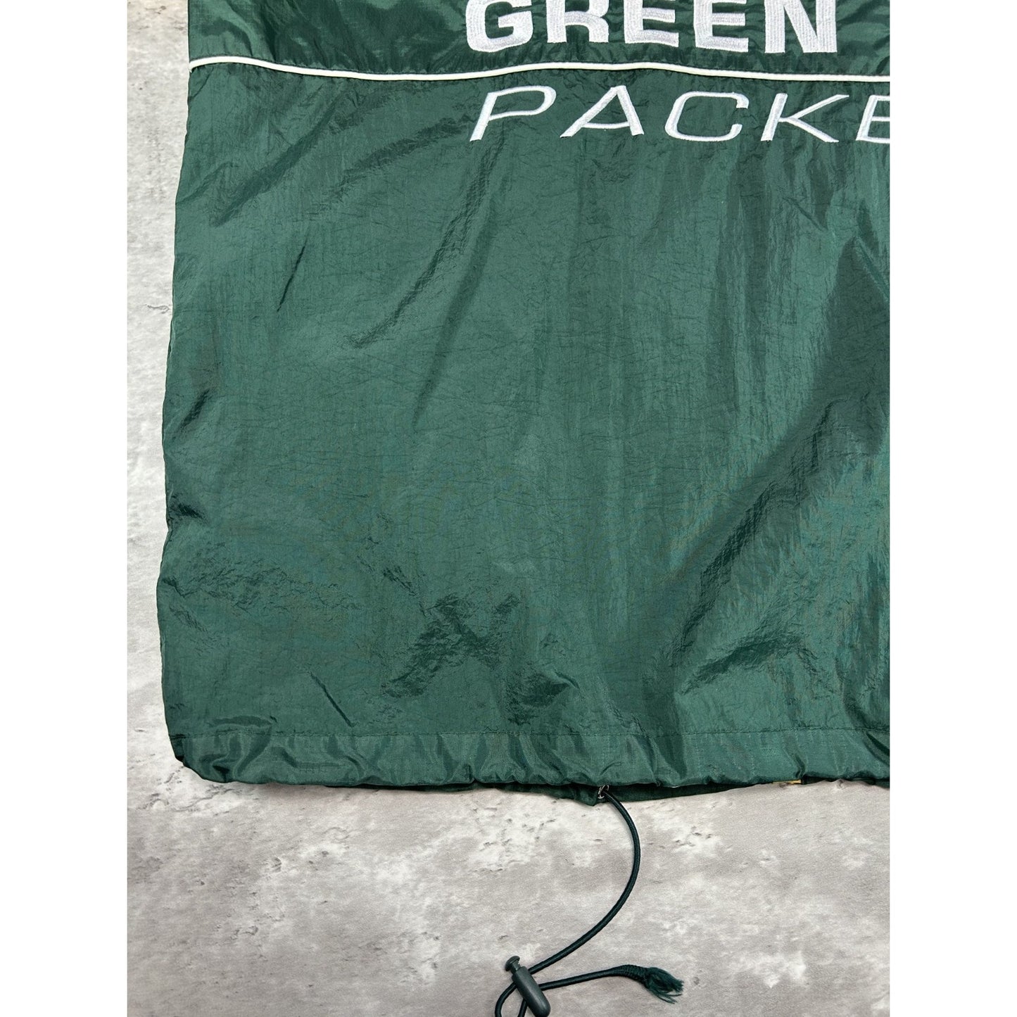 Vintage 90s Green Bay Packers NFL Embroidered Windbreaker Jacket Size Large