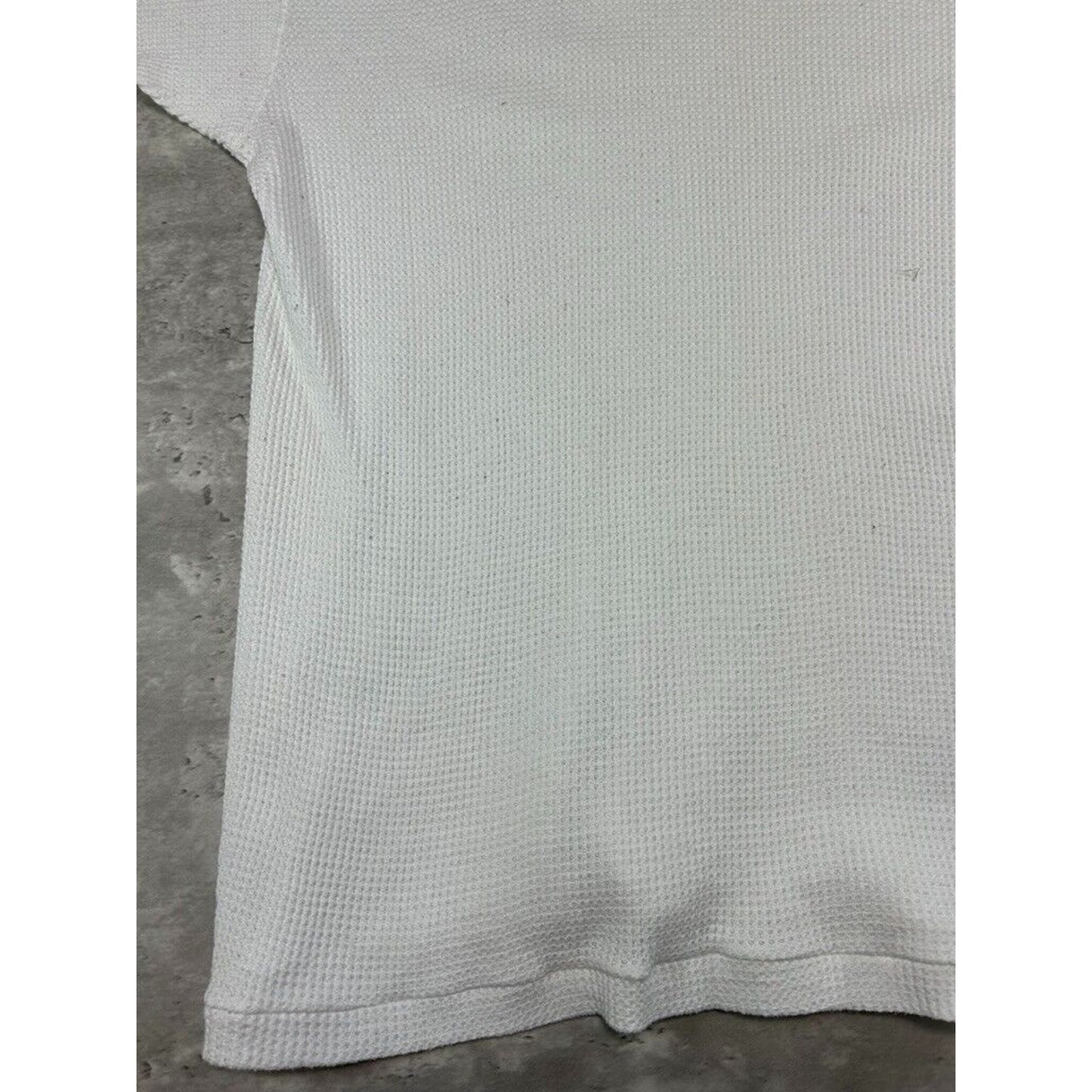 Vintage 1980s Standfields Blank Thermal Print Long Sleeve T-Shirt Size Medium