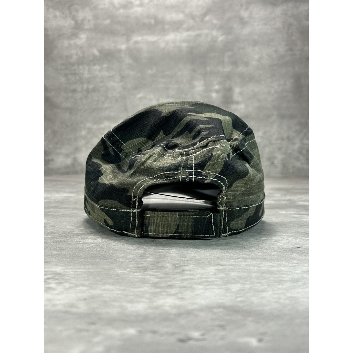 Vintage Budweiser Camo Cursive Spellout Army Hat OSFA