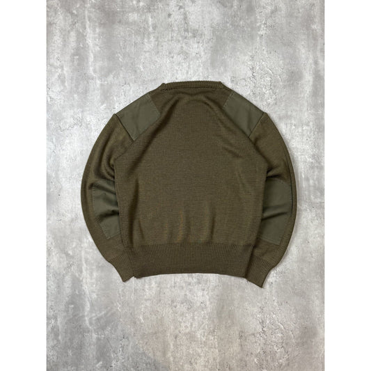 Vintage 80s/90s US Military Pullover Knit Sweater Size XL Green