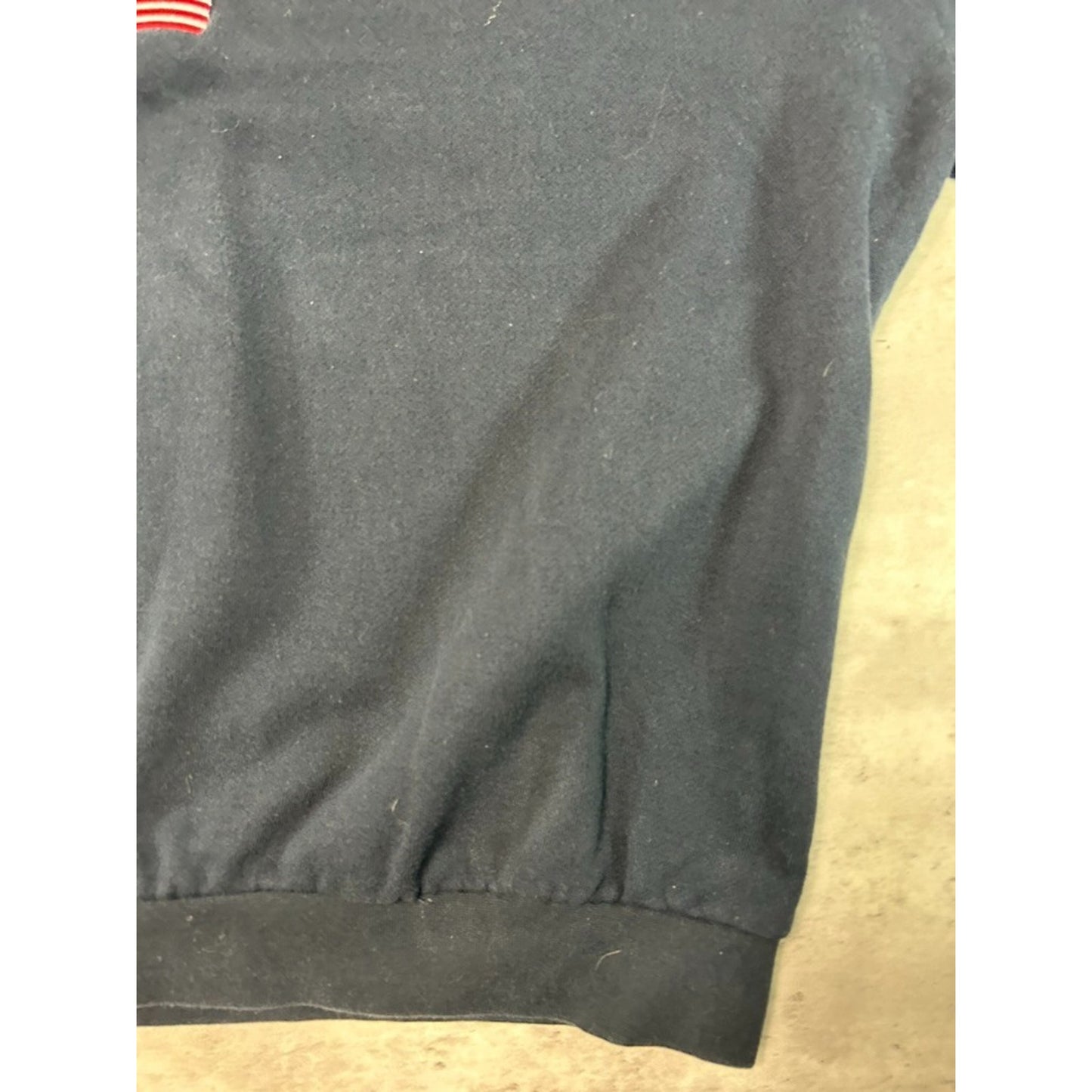 Vintage Chaps Ralph Lauren Embroidered Flag Spellout Sweatshirt Size Large