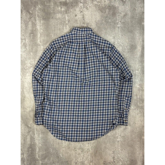 Vintage Polo Ralph Lauren Embroidered Pony Long Sleeve Button Up Shirt Size Medium