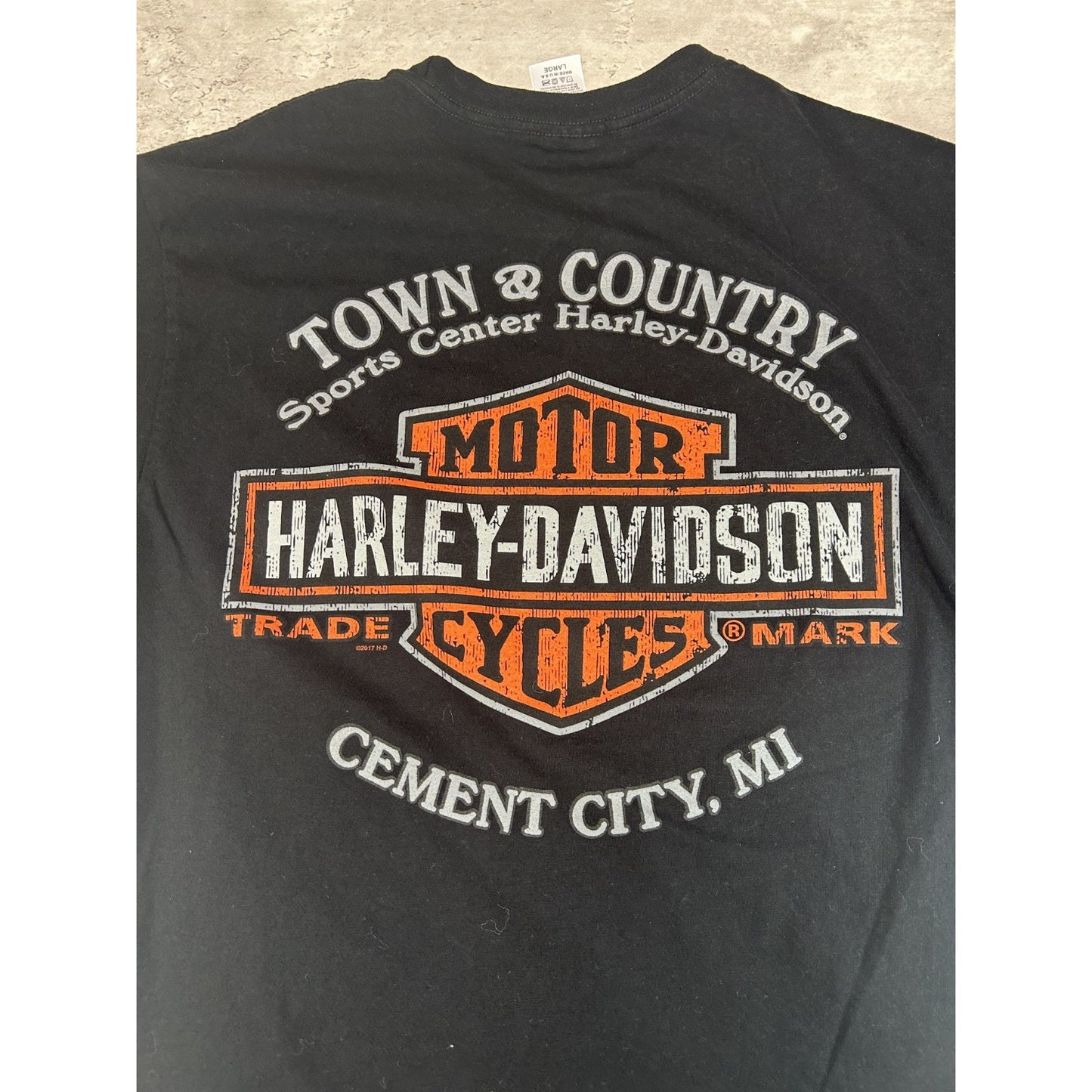 Harley Davidson Motorcycles Screaming Eagle Engine Graphic T-Shirt Size Large