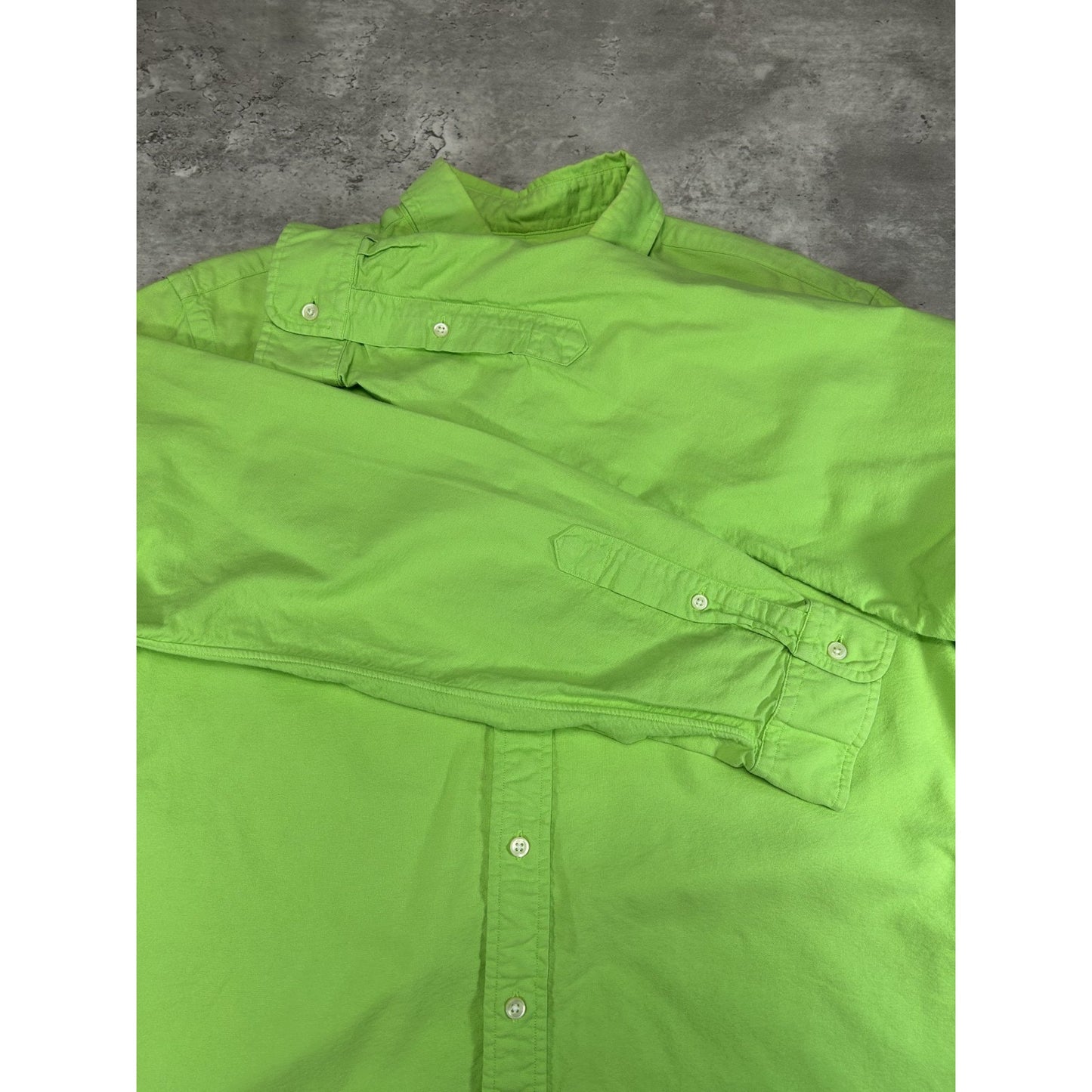 Vintage Polo Ralph Lauren Embroidered Pony Long Sleeve Button Up Shirt Sz Large