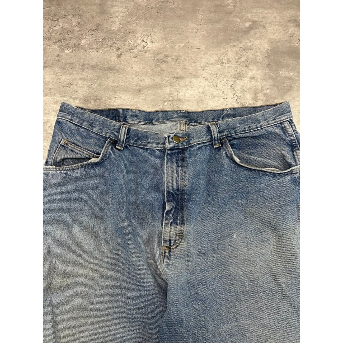 Vintage Wrangler Authentic Jeans Medium Wash Denim Shorts Size 38 Blue