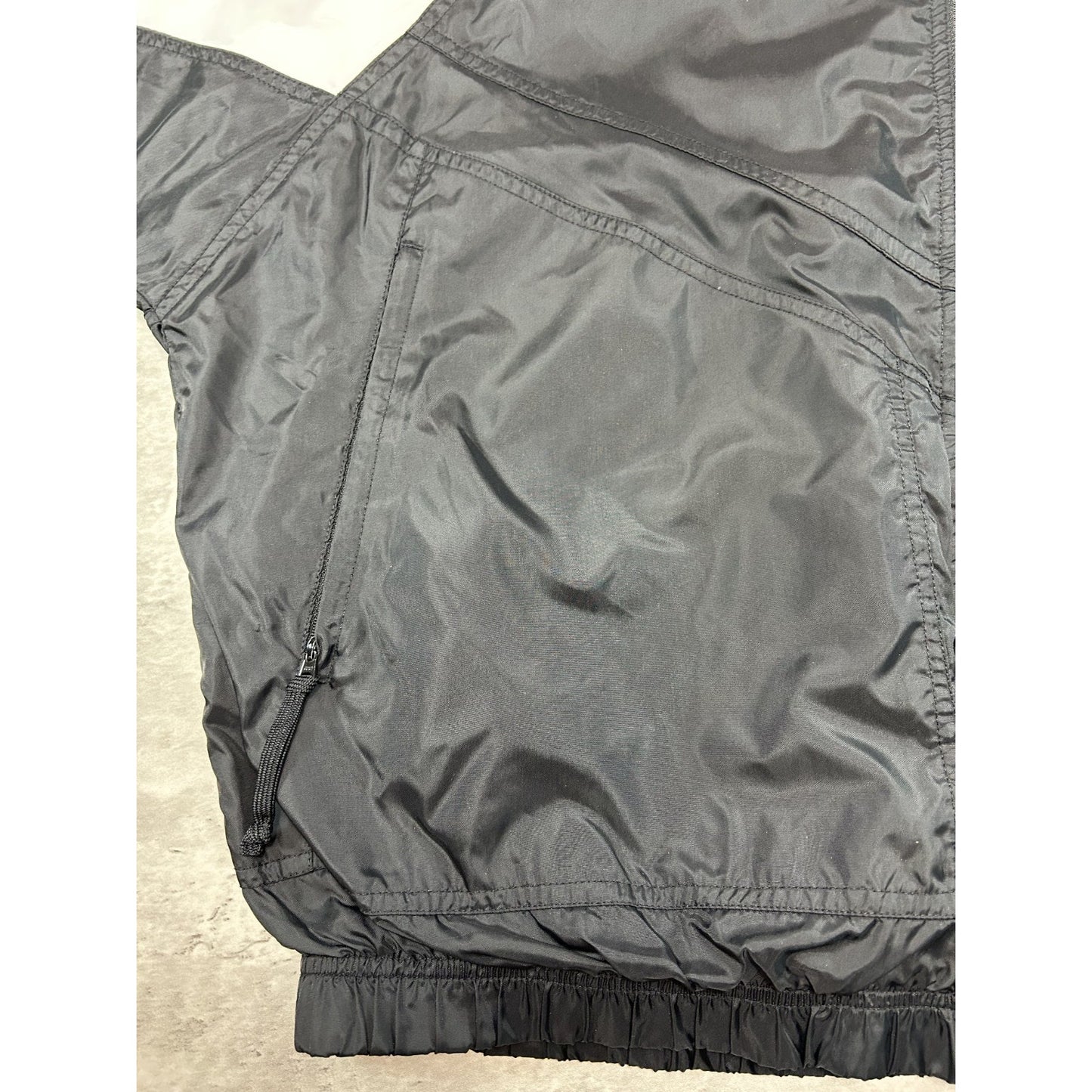Vintage 90s Nike Embroidered Swoosh Nylon Full Zip Windbreaker Jacket Size Large