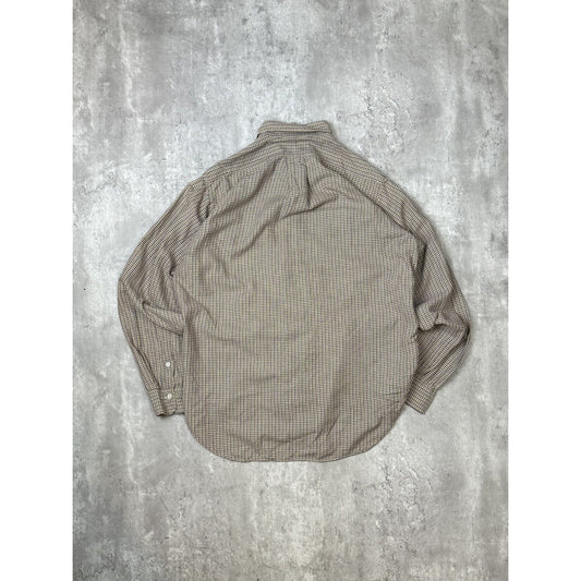 Vintage Polo Ralph Lauren Plaid Print Long Sleeve Button Up Shirt Size XL