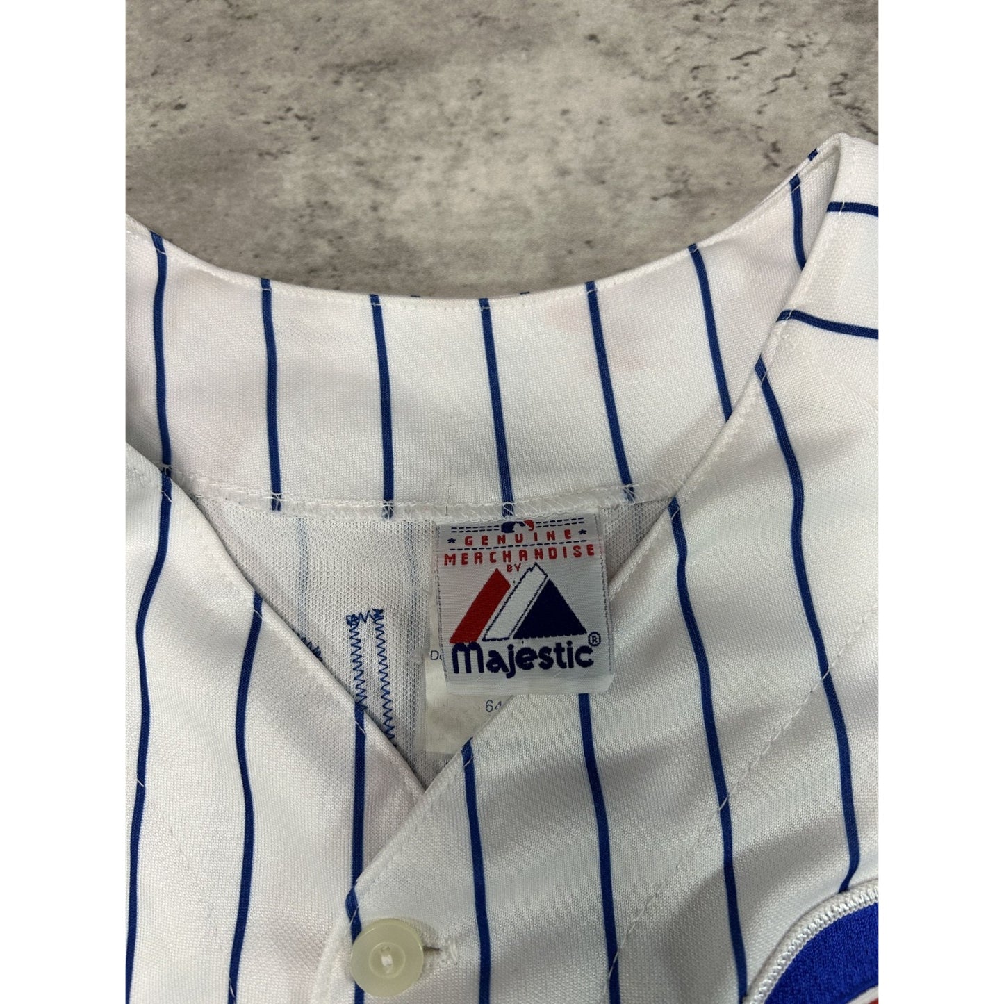 Vintage Ryan Theriot #2 Chicago Cubs MLB Pinstripe Stitched Jersey Size Small