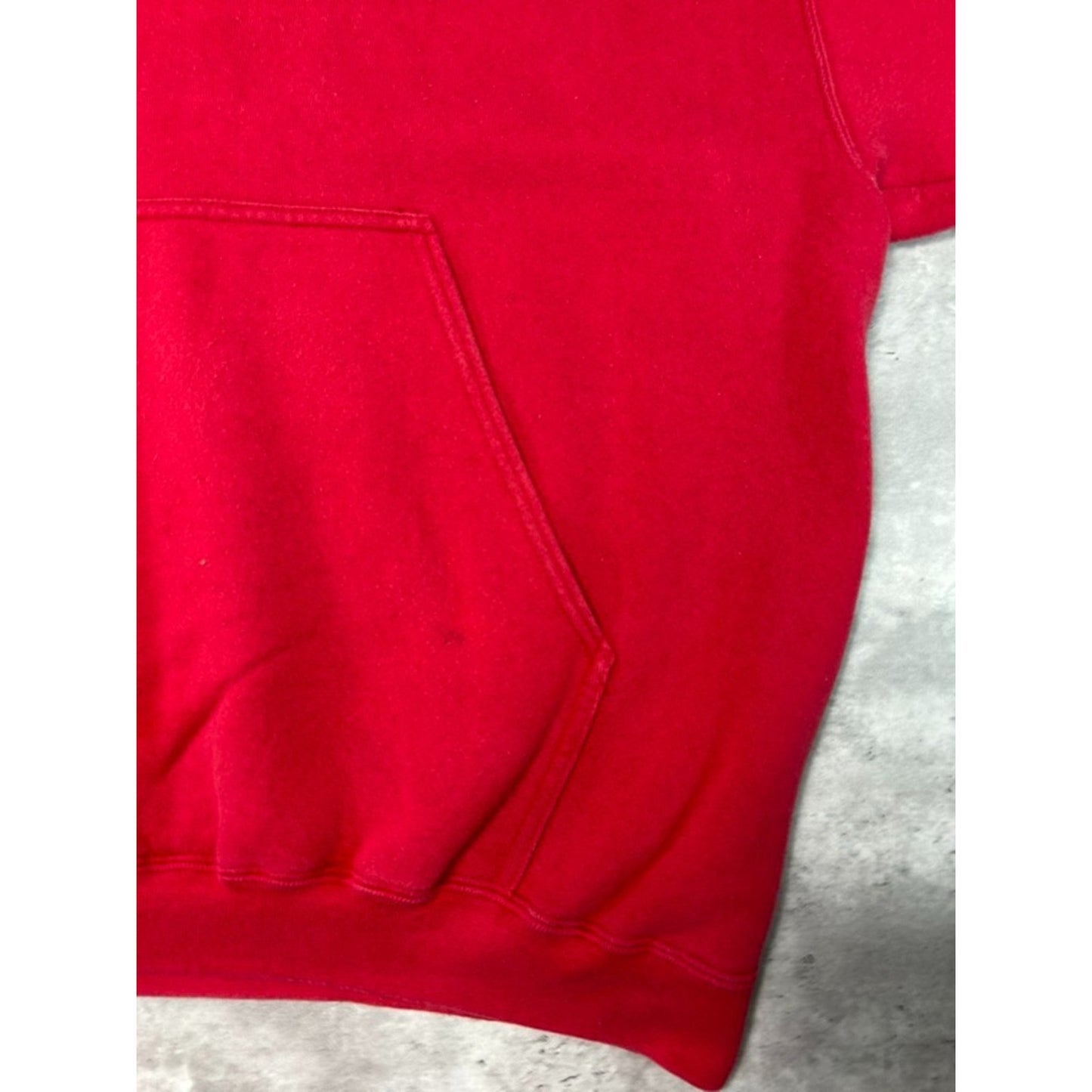 Vintage 90s Nike Embroidered Middle Swoosh Hooded Sweatshirt Size Large Red