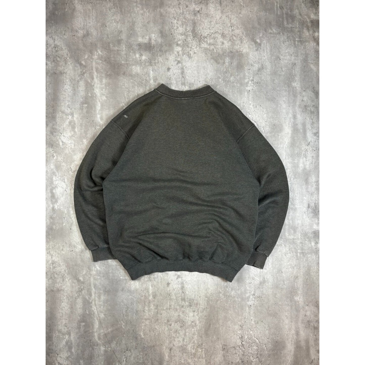 Vintage 90s Nike Graphic Swoosh Spellout Crewneck Sweatshirt Size Large Gray