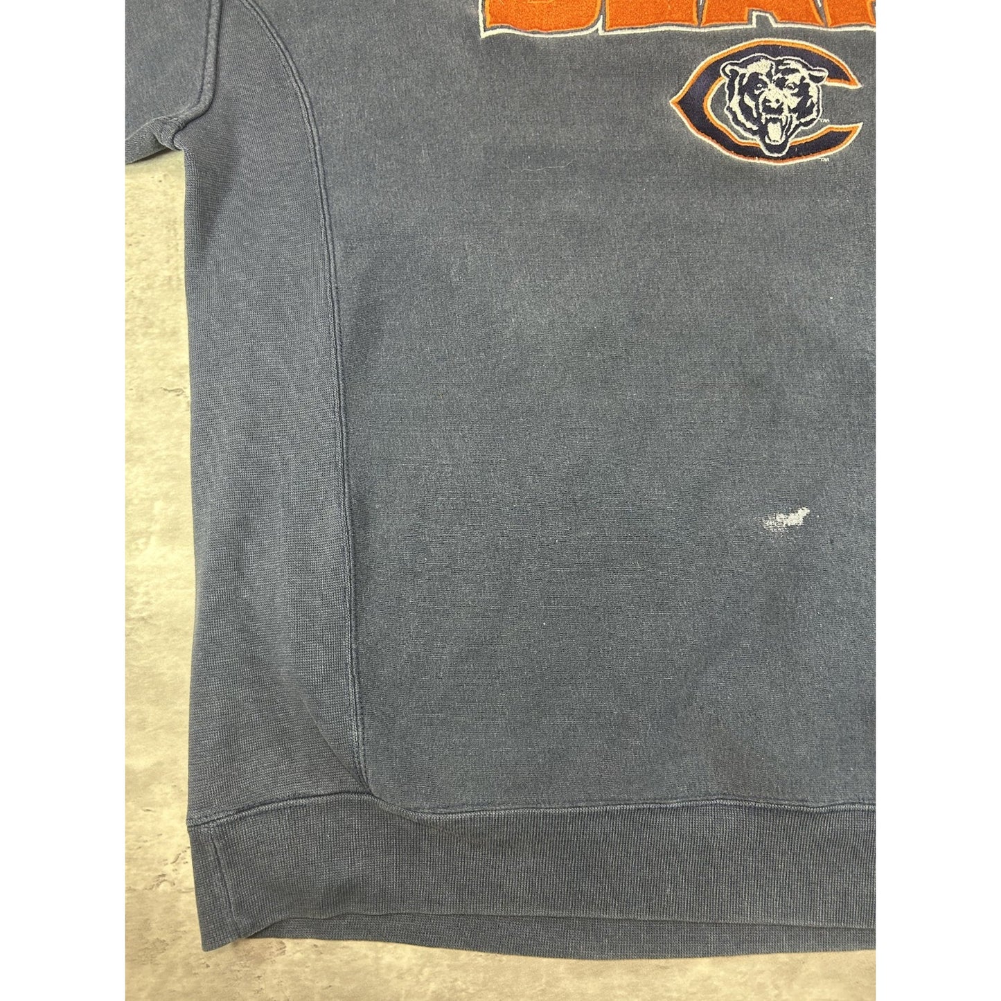 Vintage Chicago Bears NFL Embroidered Spellout Football Sweatshirt Size XL