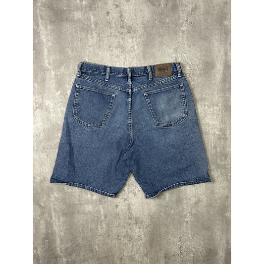 Vintage Wrangler Originals Medium Wash Denim Shorts Size 35 Blue