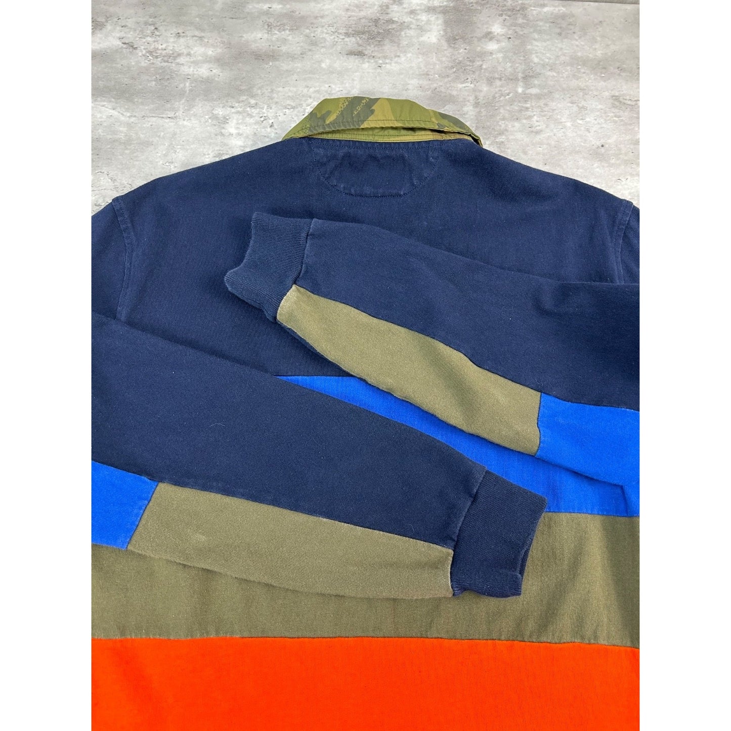 Vintage 90s Polo Country Polo Terrain Spellout 1/4 Button Rugby Shirt Size Large