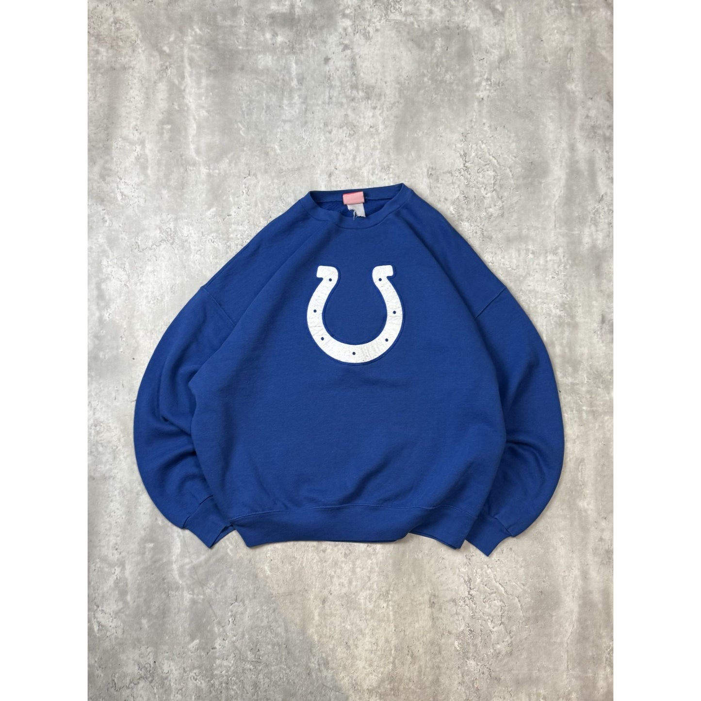 Vintage Indianapolis Colts NFL Embroidered Logo Football Sweatshirt Size XL Blue