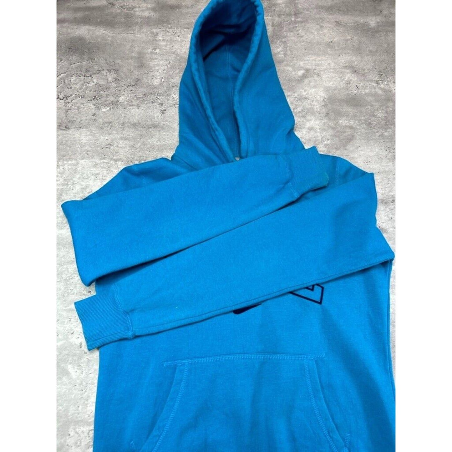 Vintage Womens Nike Graphic Spell Out Swoosh Hooded Pullover Sweatshirt Size Medium