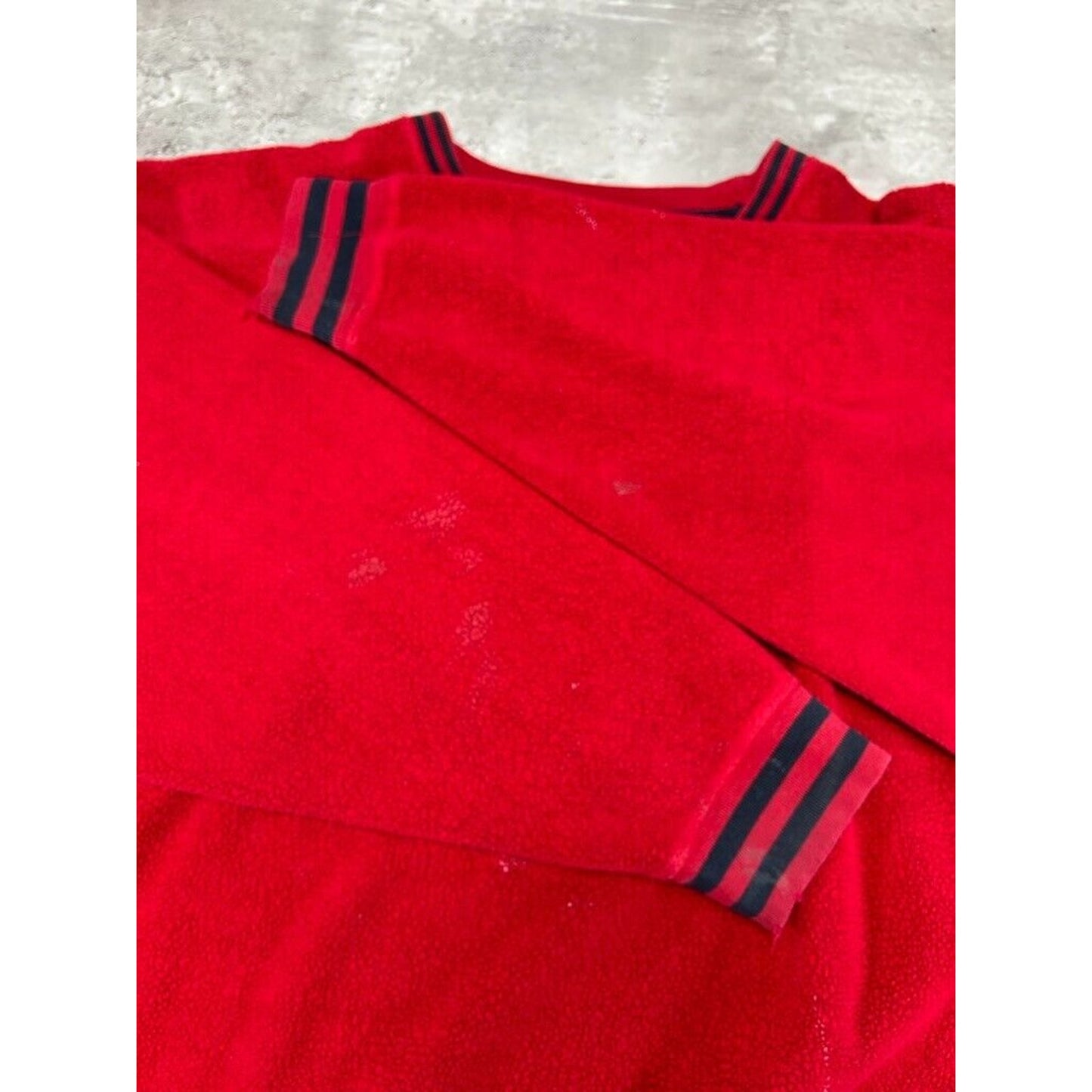 Vintage Chaps Ralph Lauren Embroidered Fleece Crewneck Sweatshirt Size XXL Red