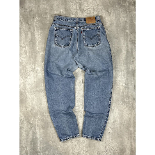 Vintage 90s Levis 550 Red Tab Medium Wash Denim Pants Size 34 Blue