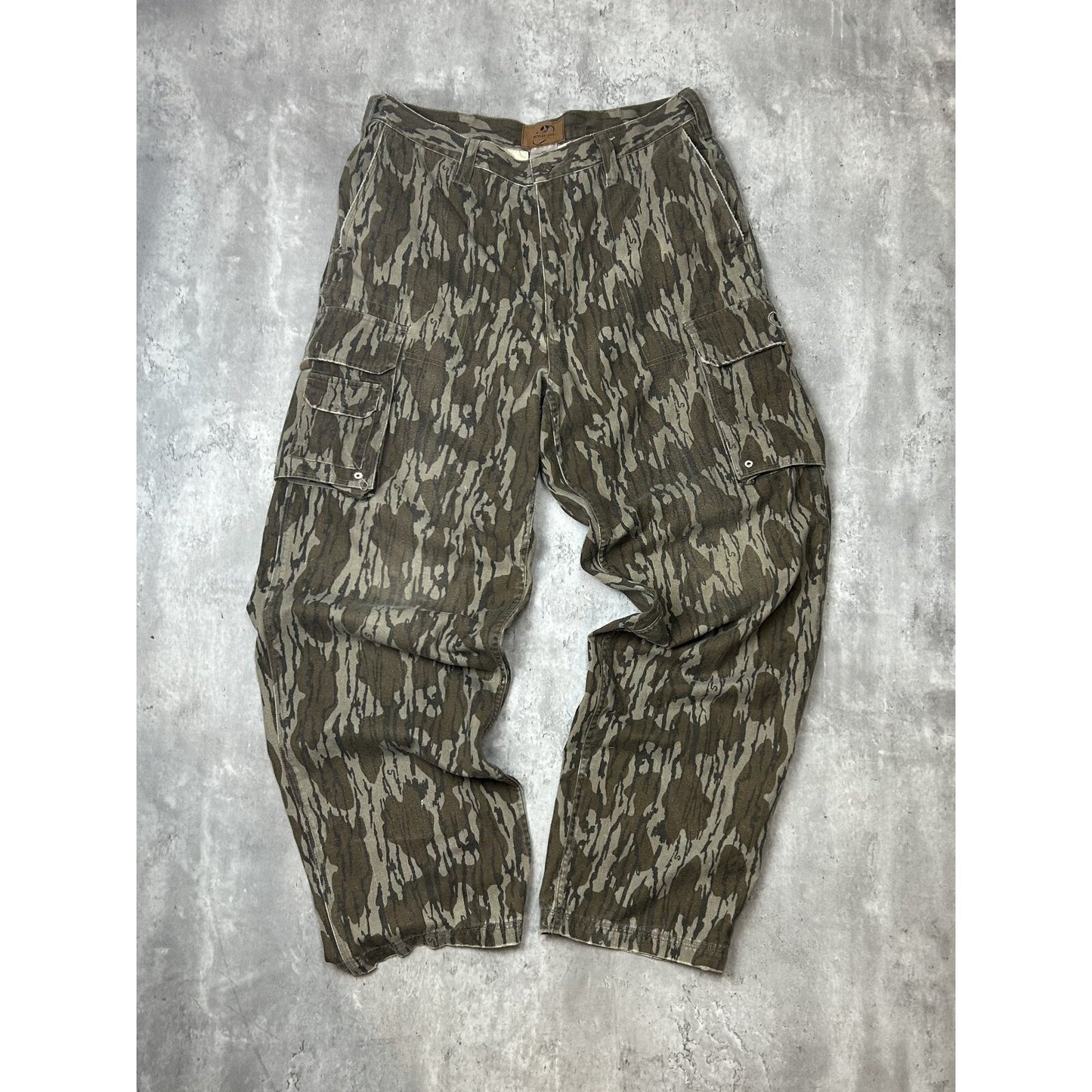 Vintage Mossy Oak Apparel Tree Camo Hunting Cargo Pants Size 36