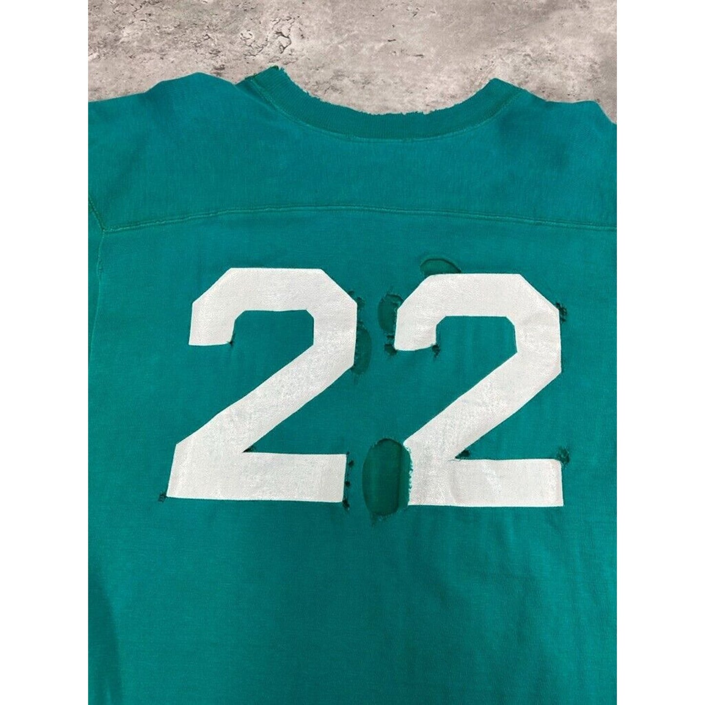 Vintage 1970s Belmont Jr C Arc Spell Out Collegiate Champion Jersey Size Medium