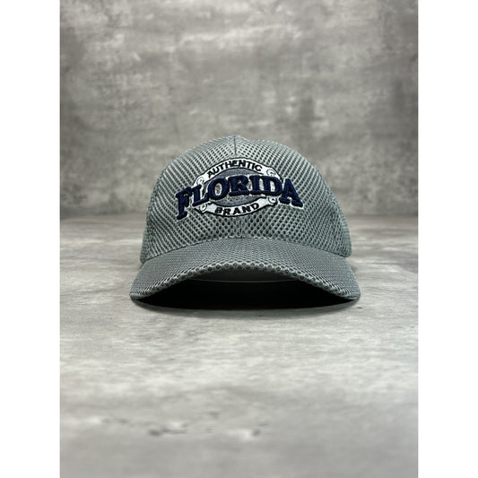 Vintage 90s Florida Embroidered Spellout Mesh Destination Strapback Hat OSFA