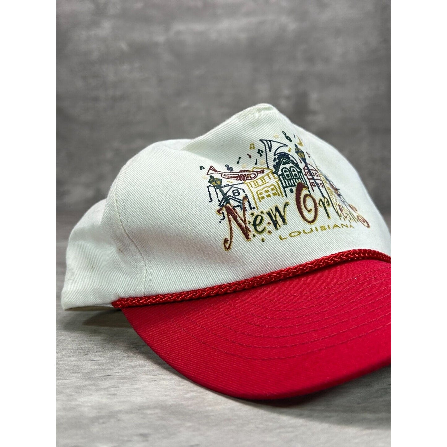 Vintage New Orleans Louisiana Graphic Destination Snapback Hat OSFA