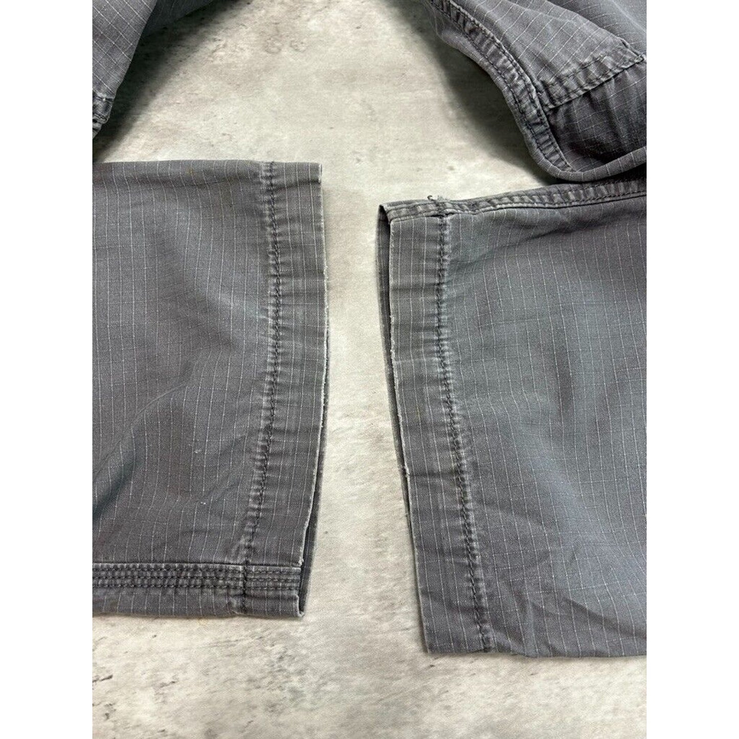 Carhartt Relaxed Fit Ripstop Workwear Cargo Carpenter Pants Size 38 Gray
