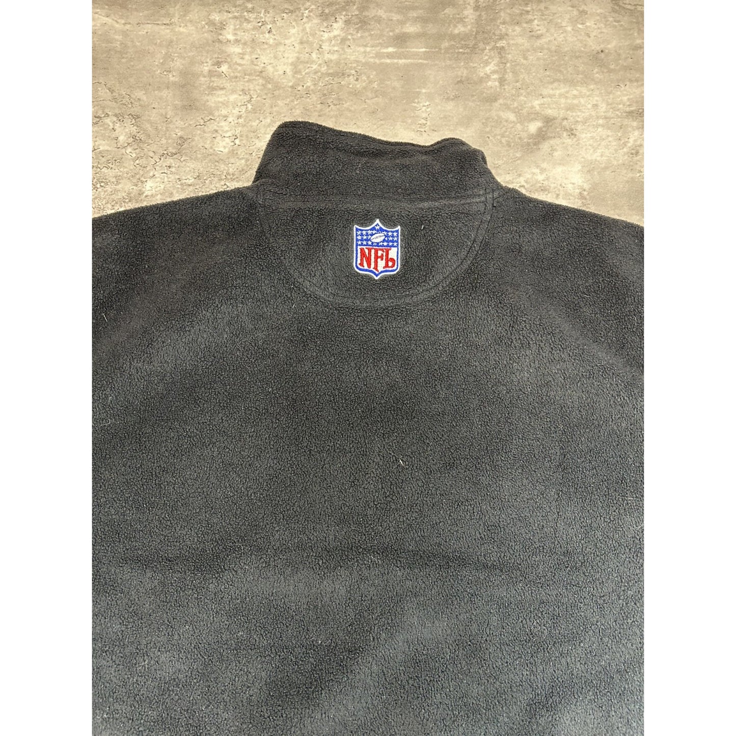 Vintage Pittsburgh Steelers NFL Fleece 1/2 Zip Starter Sweatshirt Size Large