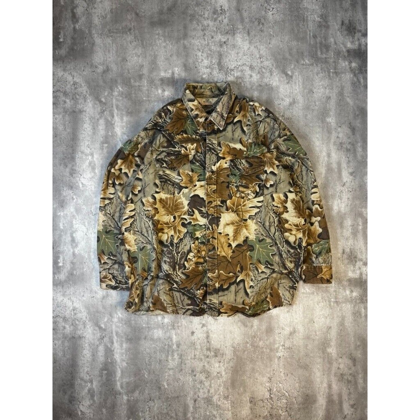 Vintage 80s/90s Redhead Advantage Camo Long Sleeve Button Up Shirt Size XXL