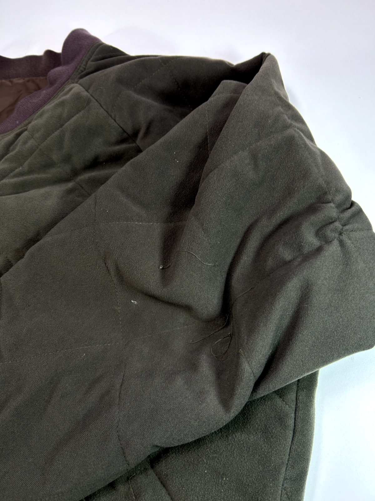Vintage Cabelas Reversible Quilted Nylon Bomber Hunting Jacket Size XL Brown