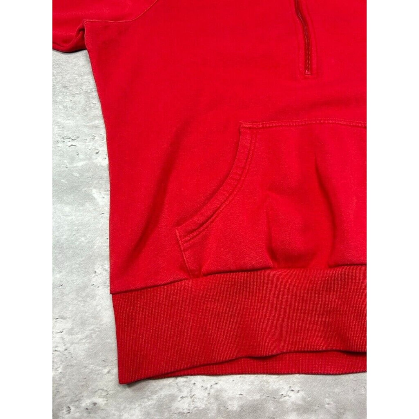 Vintage Y2K Womens Nike Embroidered Swoosh 1/2 Zip Sweatshirt Size XL Red