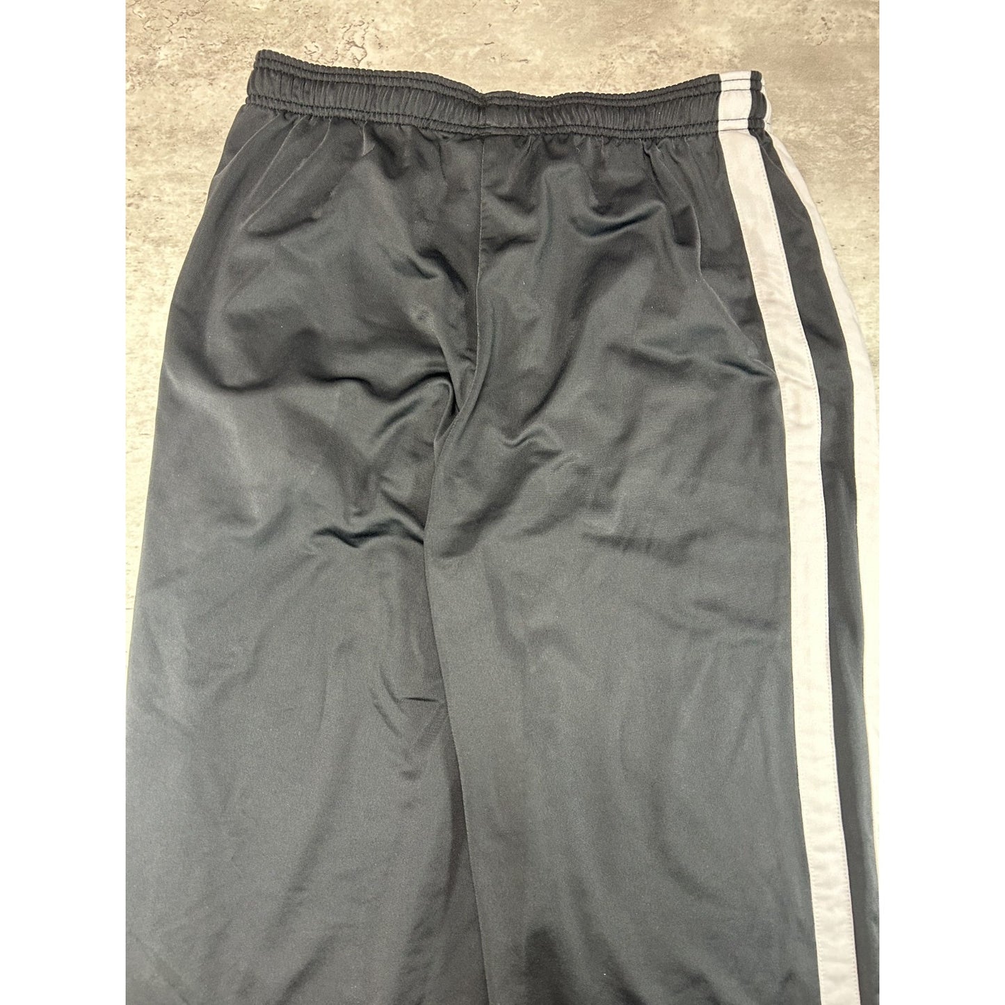 Vintage Y2K Reebok Embroidered Logo Nylon Track Pants Size XL Black
