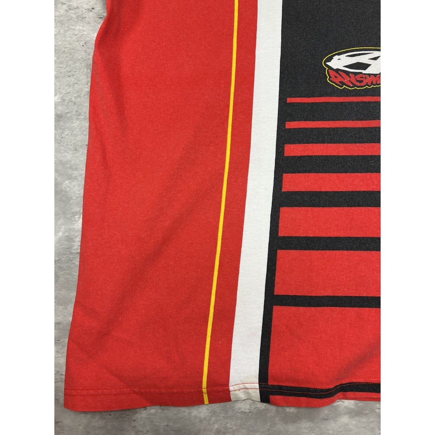 Vintage 2000s Answer All Over Print Graphic Long Sleeve Motocross Jersey Size XL