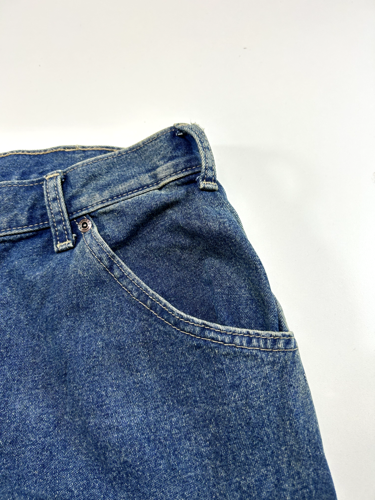 Vintage Dickies Dark Wash Denim Workwear Carpenter Pants Size 38