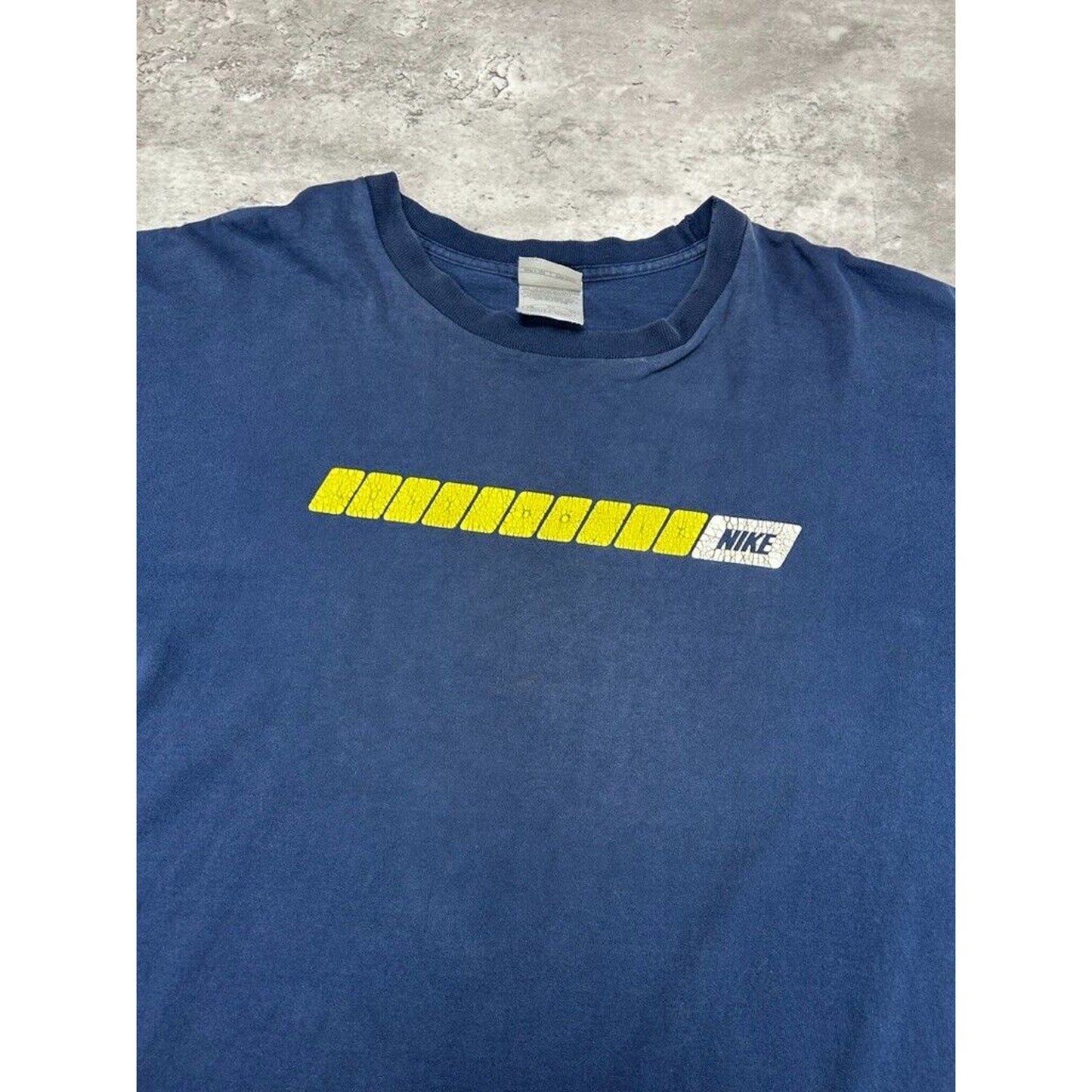 Vintage Y2K Nike Just Do It Graphic Spell Out Long Sleeve T-Shirt Size XL Blue