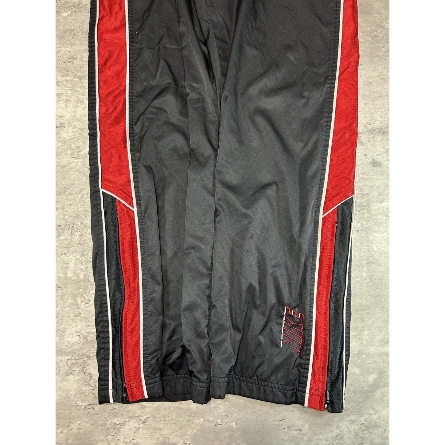 Vintage 2000s Nike Embroidered Spellout Nylon Track Pants Size YOUTH XL