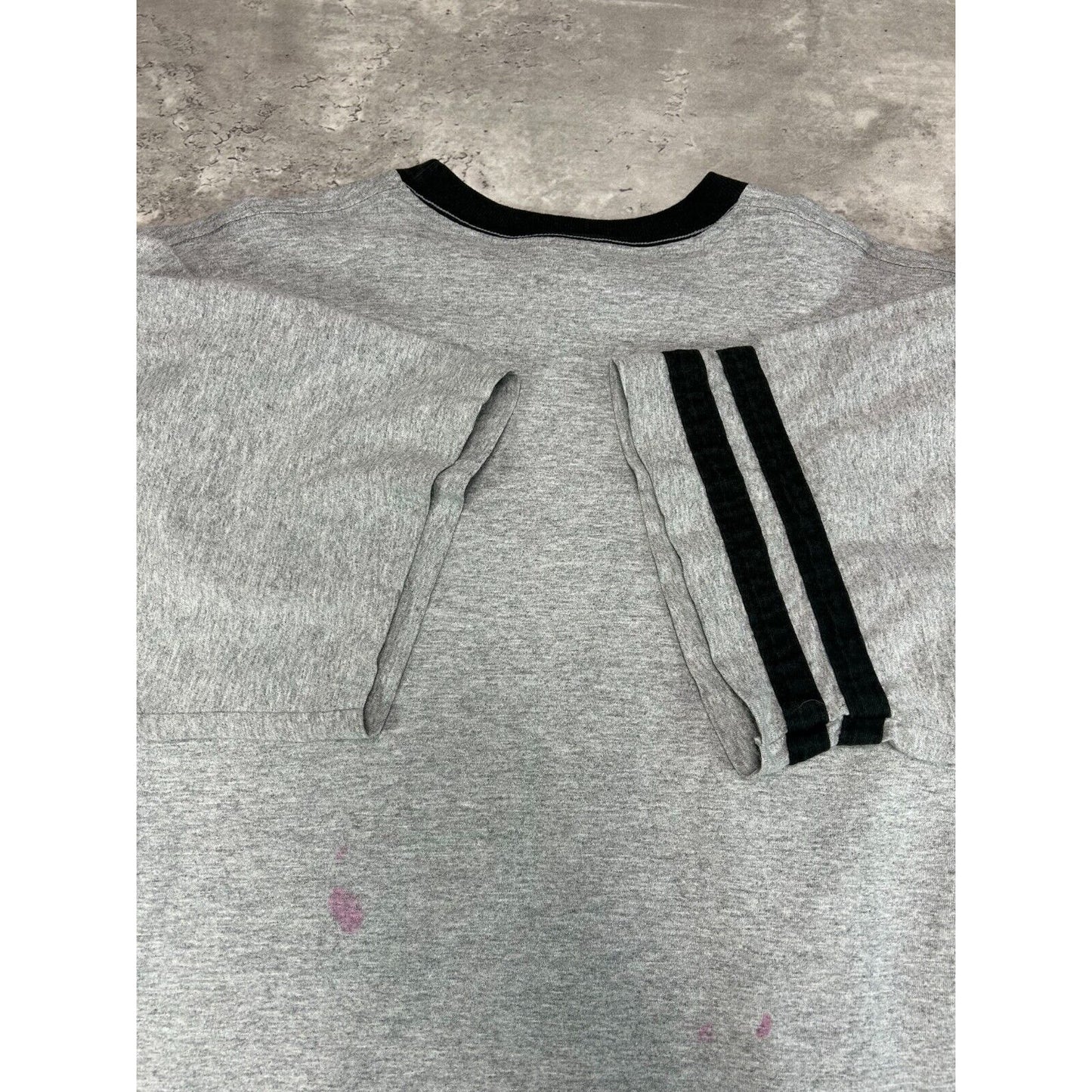 Vintage 90s Nike Air Swoosh Patch Striped T-Shirt Size XL Gray