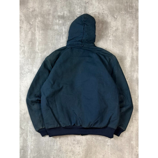 Vintage Carhartt Insulated Canvas Workwear Hooded Active Jacket Size XL