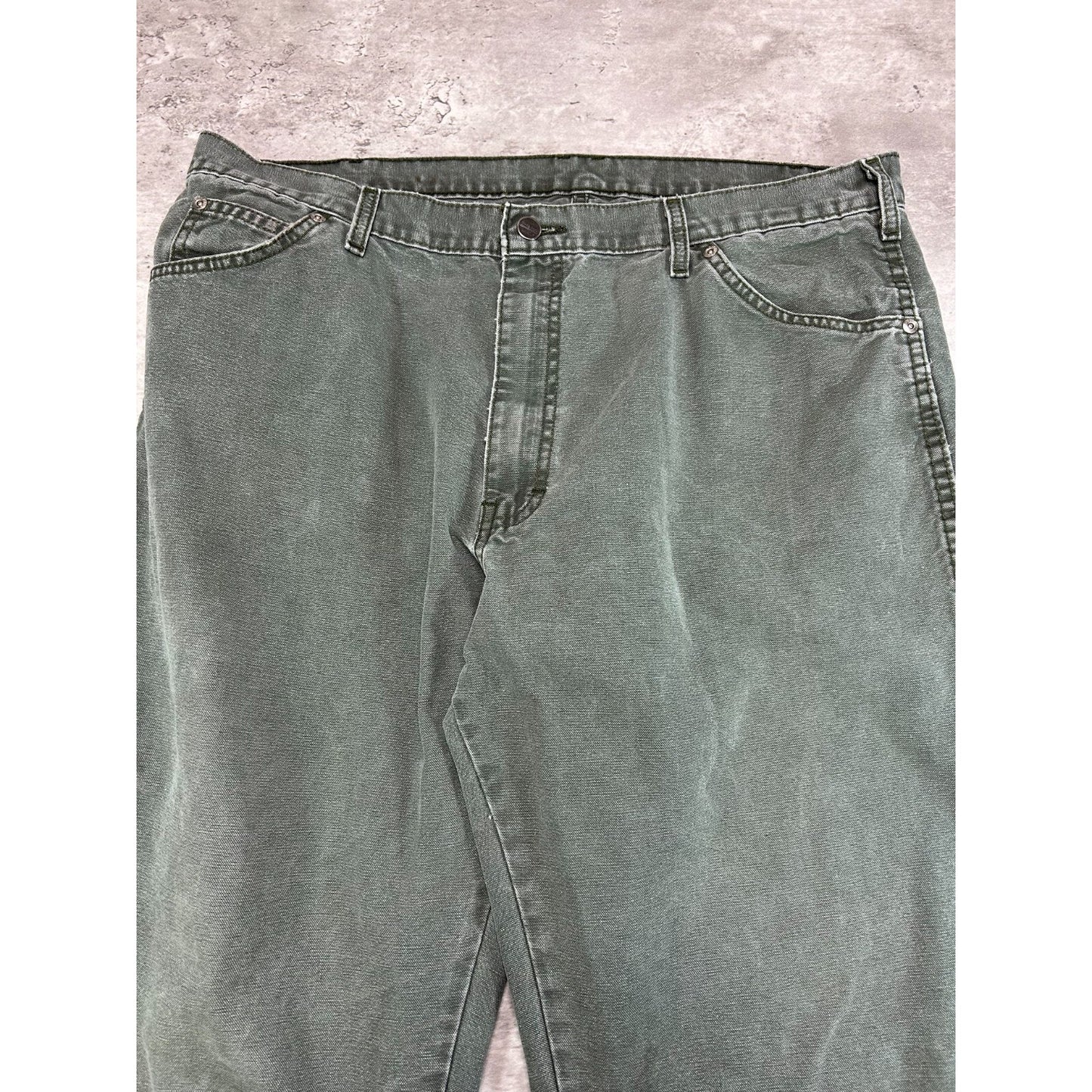 Vintage Dickies Canvas Workwear Five Pocket Pants Size 39 Green