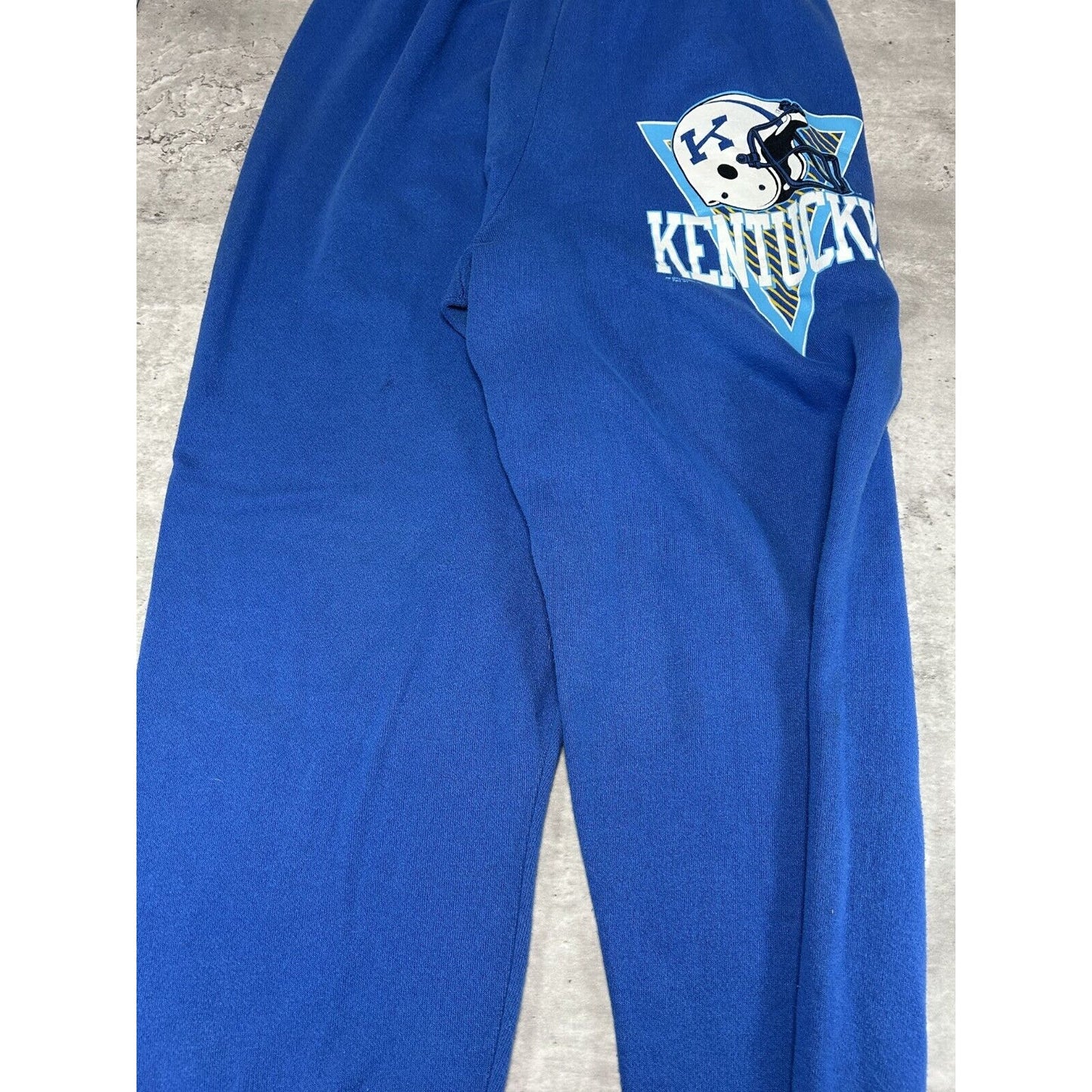 Vintage 90s Kentucky Wildcats NCAA Football Graphic Sweat Pants Size Large