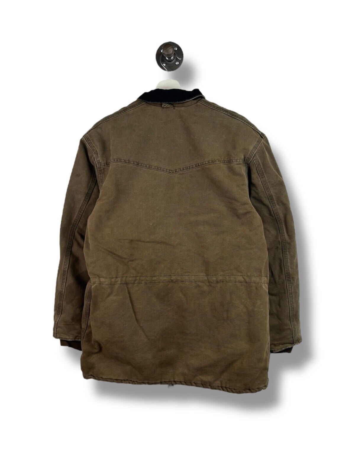 Vintage 90s Carhartt Quilted Lined Canvas Workwear Barn Chore Jacket Size Small
