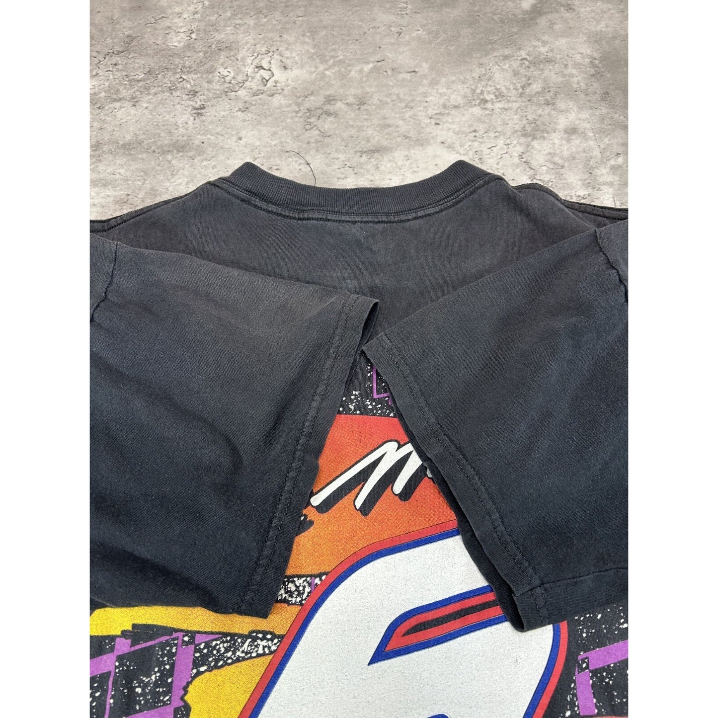 Vintage 90s Mark Martin #6 Nascar Valvoline Big Graphic Race T-Shirt Size Large