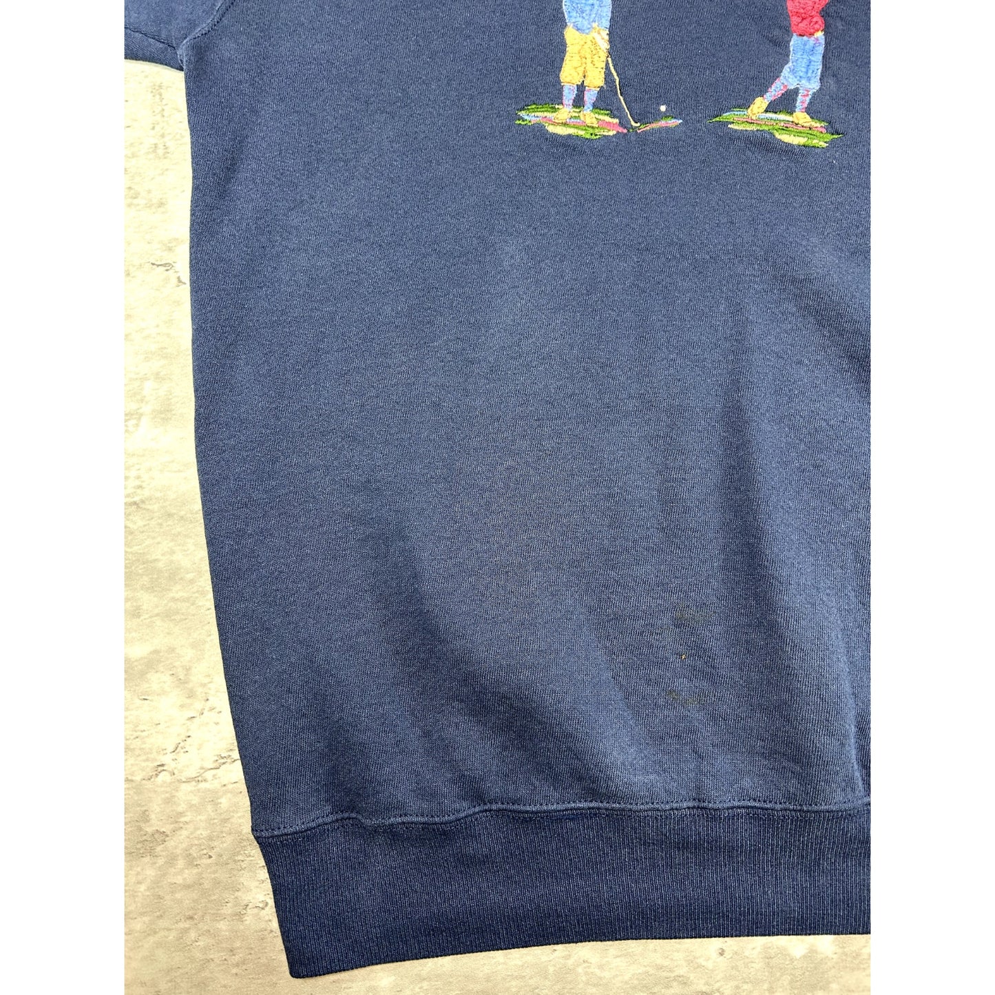 Vintage 90s Embroidered Golfers Graphic Crewneck Sweatshirt Size XL