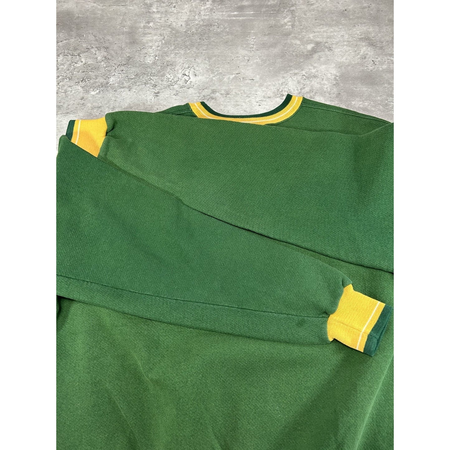 Vintage 90s Green Bay Packers NFL Embroidered Spellout Football Sweatshirt Sz XL