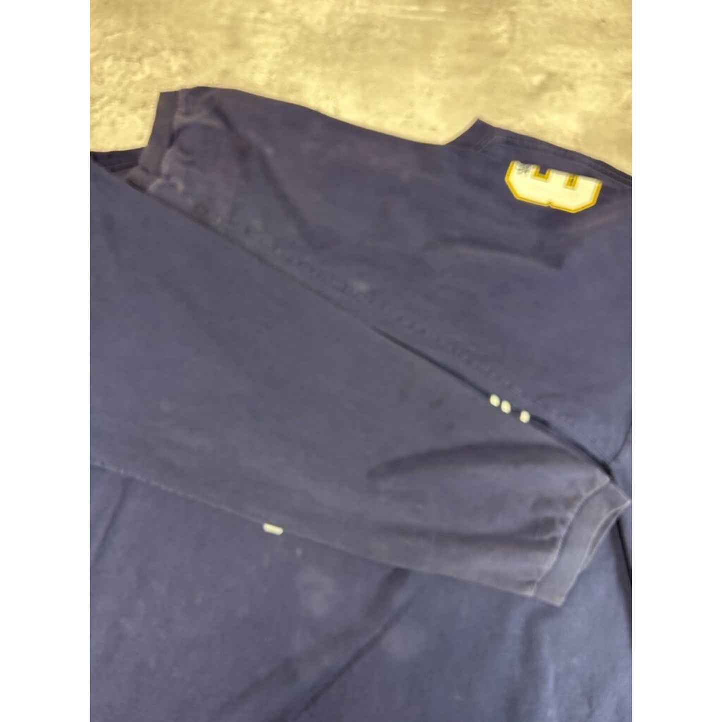 Vintage Y2K Mecca USA Graphic Spellout Long Sleeve T-Shirt Size XXL Blue