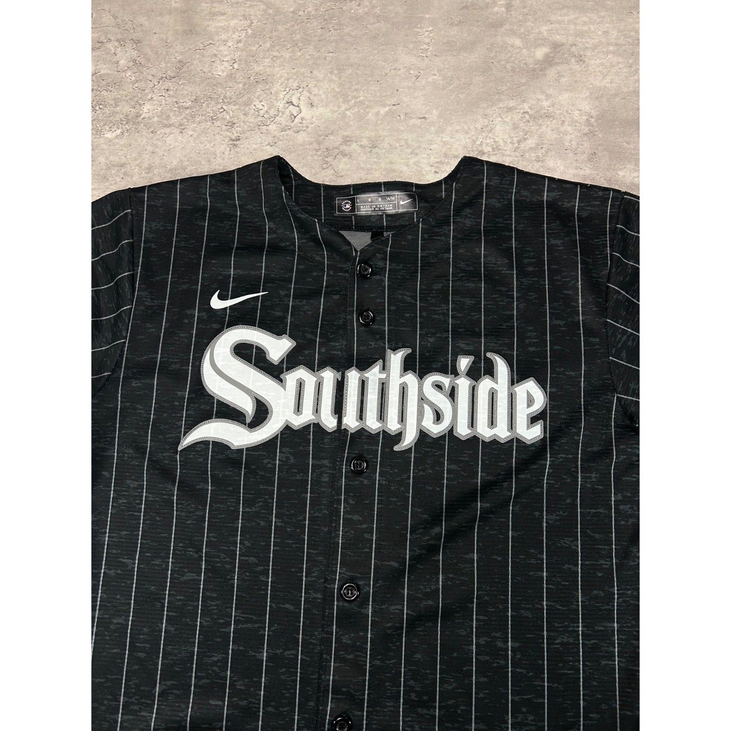 YOUTH Chicago White Sox MLB Southside Baseball Nike Jersey Size Large Black