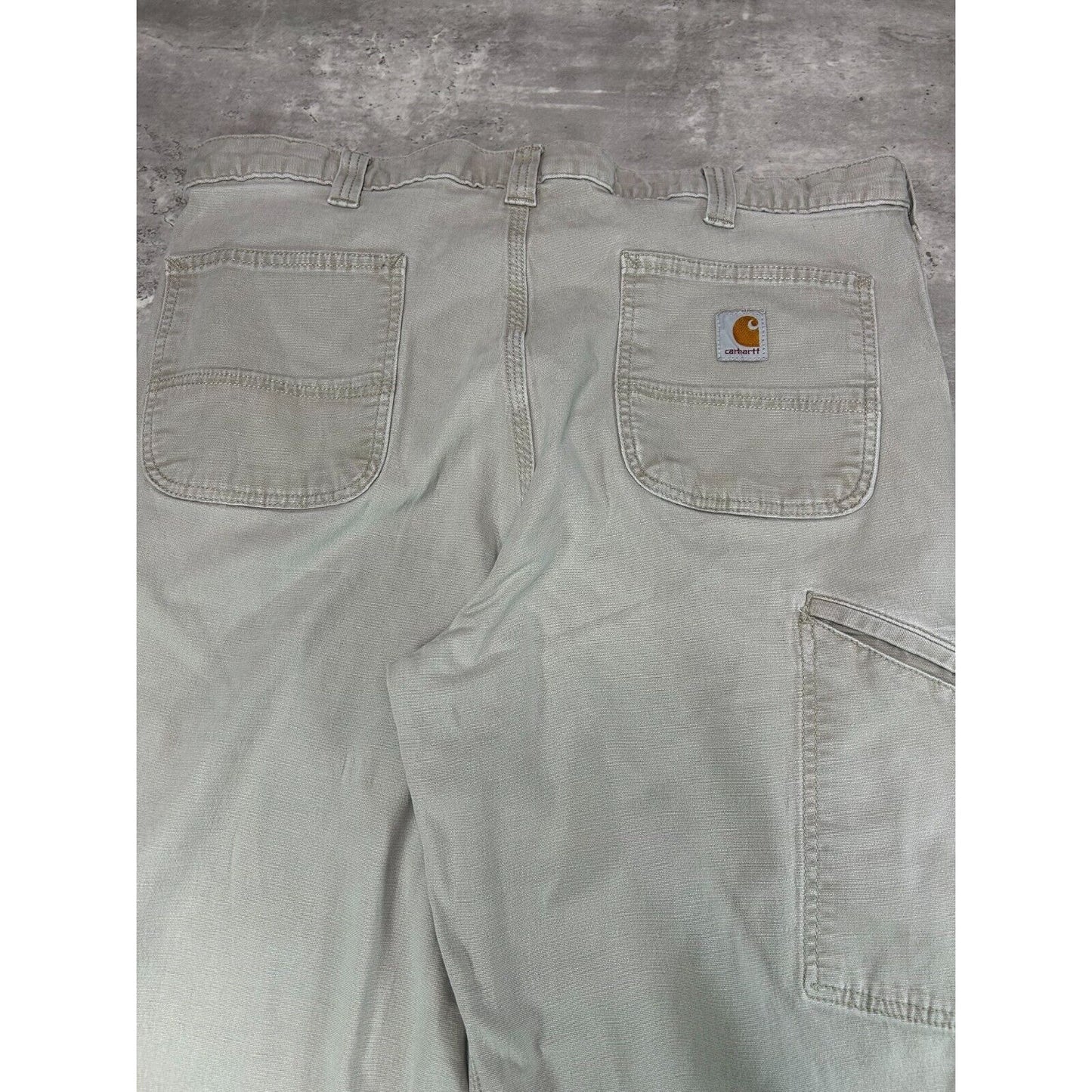 Carhartt Relaxed Fit Canvas Workwear Five Pocket Pants Size 38 Beige