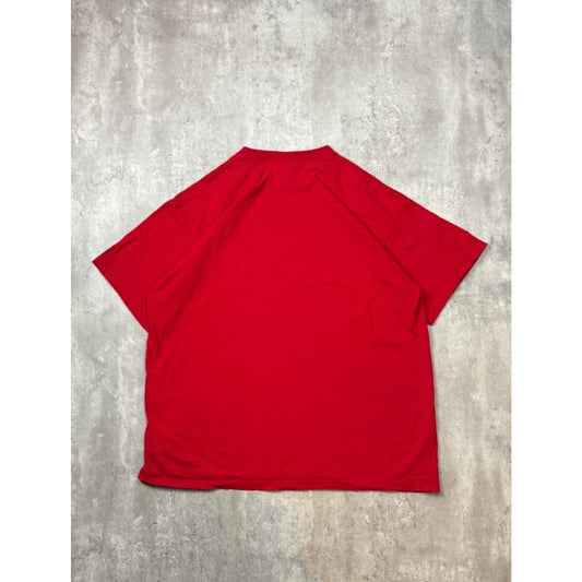 Vintage 90s Nike Classic Embroidered Swoosh T-Shirt Size XL Red