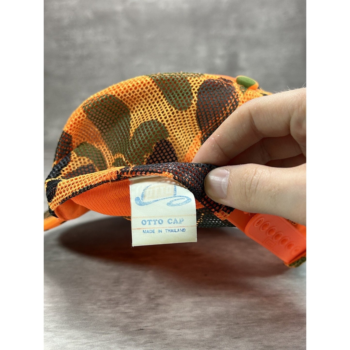 Vintage 1980s Minnesota Deer Hunters Hunting Camo Trucker Snapback Hat OSFA