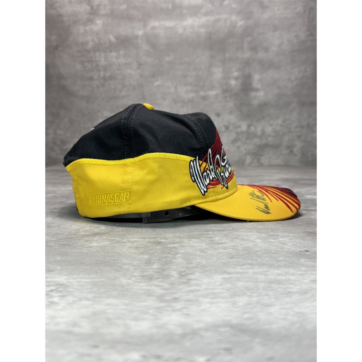 Vintage Ward Burton #22 Nascar CAT Racing Team Embroidered Snapback Hat OSFA