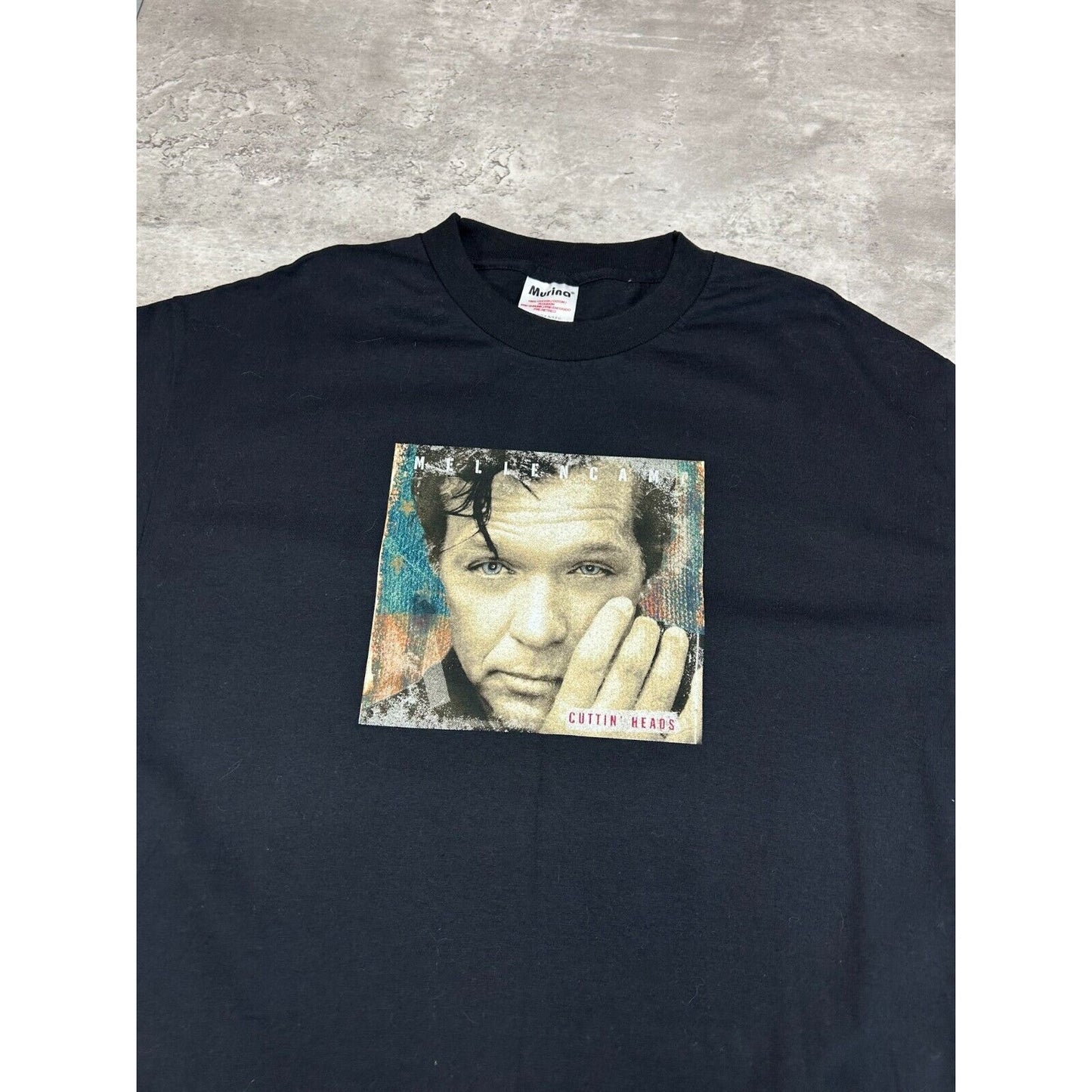 Vintage 2001 John Mellencamp Cuttin Heads Rock Music Tour T-Shirt Size Large